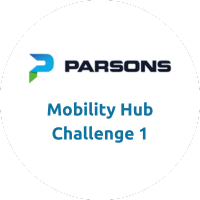 Parsons logo and text highlighting Mobility Challenge 1