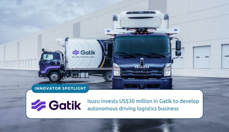 Isuzu invests US$30 million in Gatik to develop autonomous driving logistics business